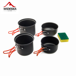 Portable Non-stick Pots Outdoor Cooking Set