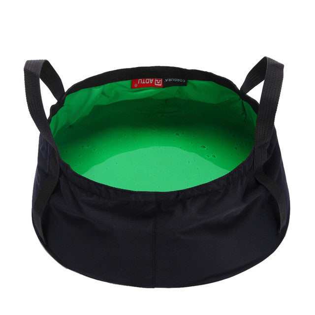 0.5L Portable Collapsible Basin Camping Bucket