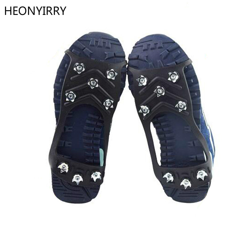 8 Studs Anti-Skid Ice Snow Camping Spike Grip Walking Shoes