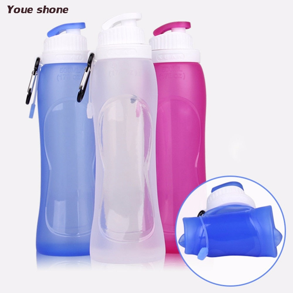 Silicone Foldable Water Bottle BPA-Free Collapsible Drinkware