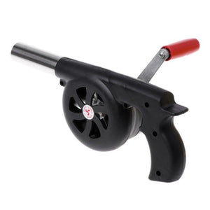 Outdoor Camping Picnic BBQ Hand Crank Air Blower