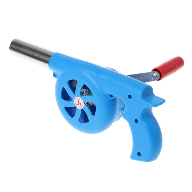 Outdoor Camping Picnic BBQ Hand Crank Air Blower