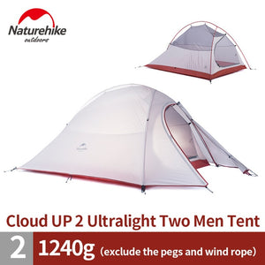 Ultralight Nylon Camping Tent with Mat