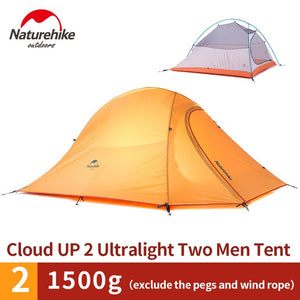 Ultralight Nylon Camping Tent with Mat