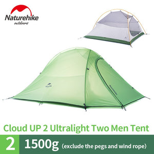 Ultralight Nylon Camping Tent with Mat