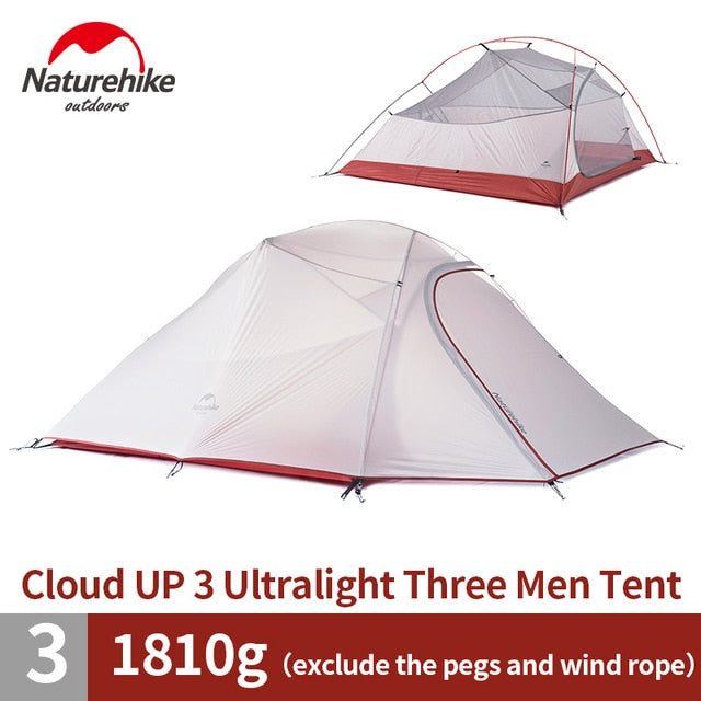 Ultralight Nylon Camping Tent with Mat