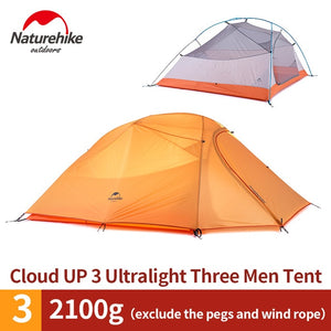 Ultralight Nylon Camping Tent with Mat