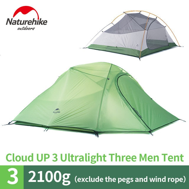 Ultralight Nylon Camping Tent with Mat