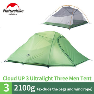 Ultralight Nylon Camping Tent with Mat